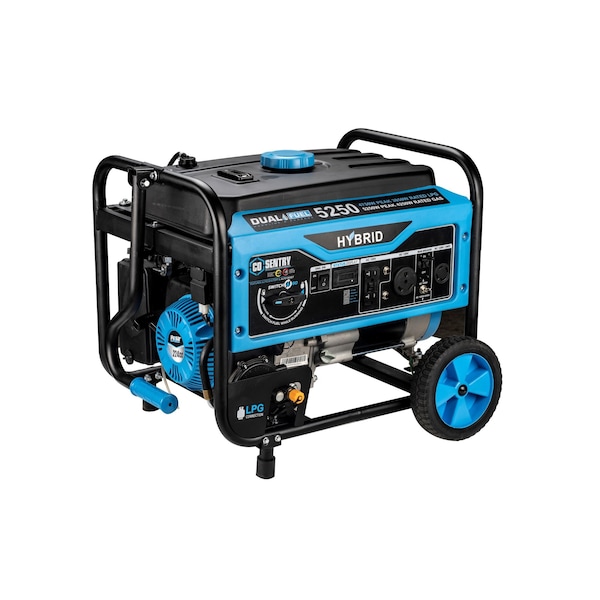 Pulsar Portable Generator, Gasoline/Liquid Propane, 4,250 W/3,850 W Rated, 5,250 W/4,750 W Surge, 120V AC PG5250BCO - main